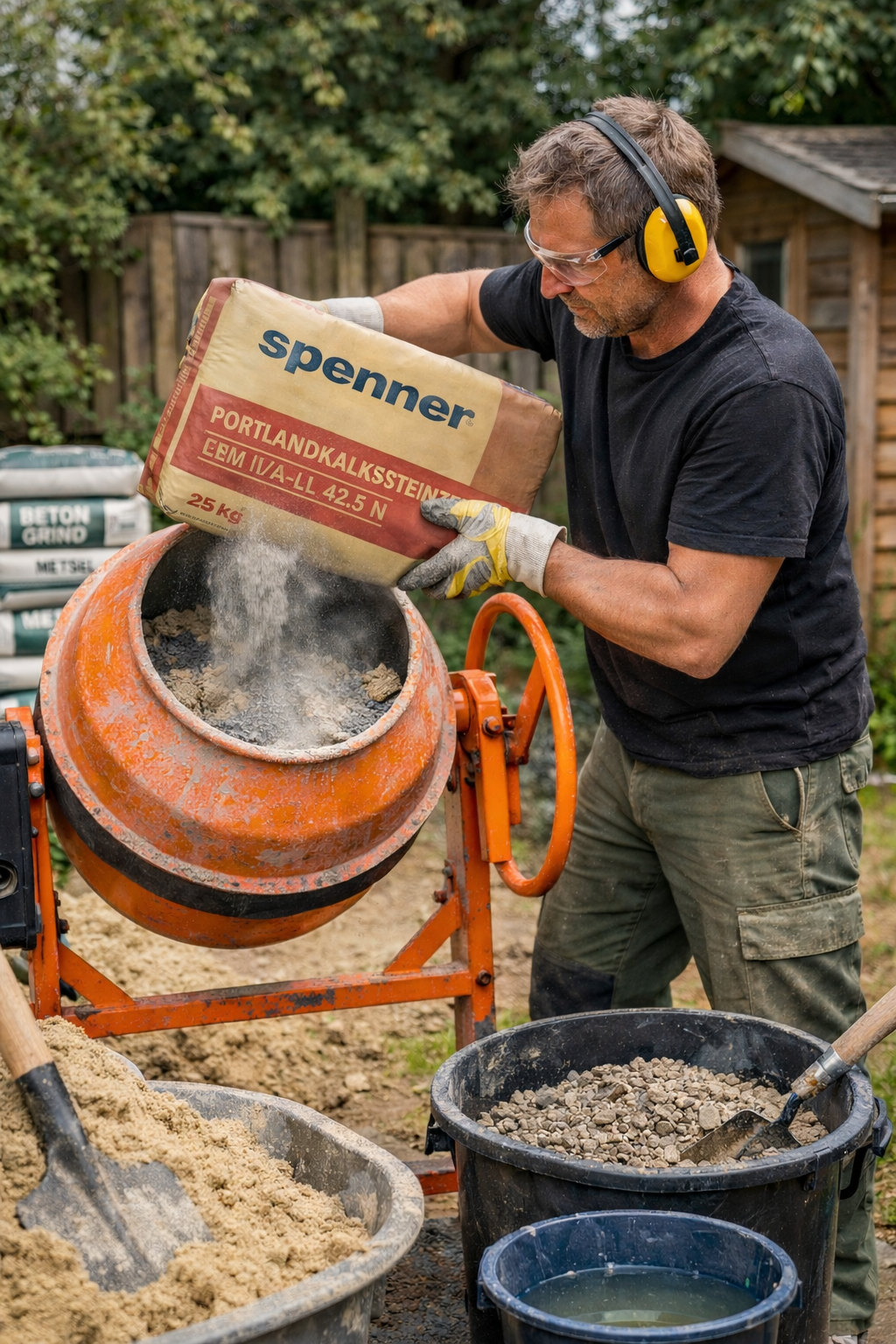 Wat heb je nodig om zelf beton te maken?